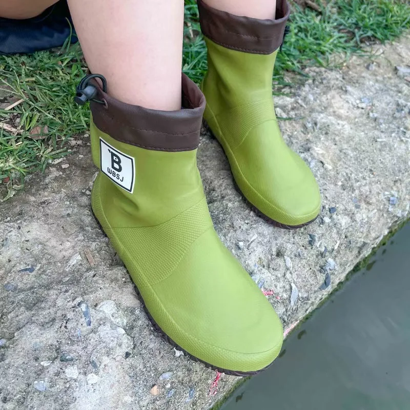 Модная нескользящая обувь из натурального каучука в стиле ретро ​​для кемпинга