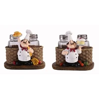 cute chef pepper bottle ornaments home decoration accessories crafts miniatures manualities kitchen decoration resin crafts