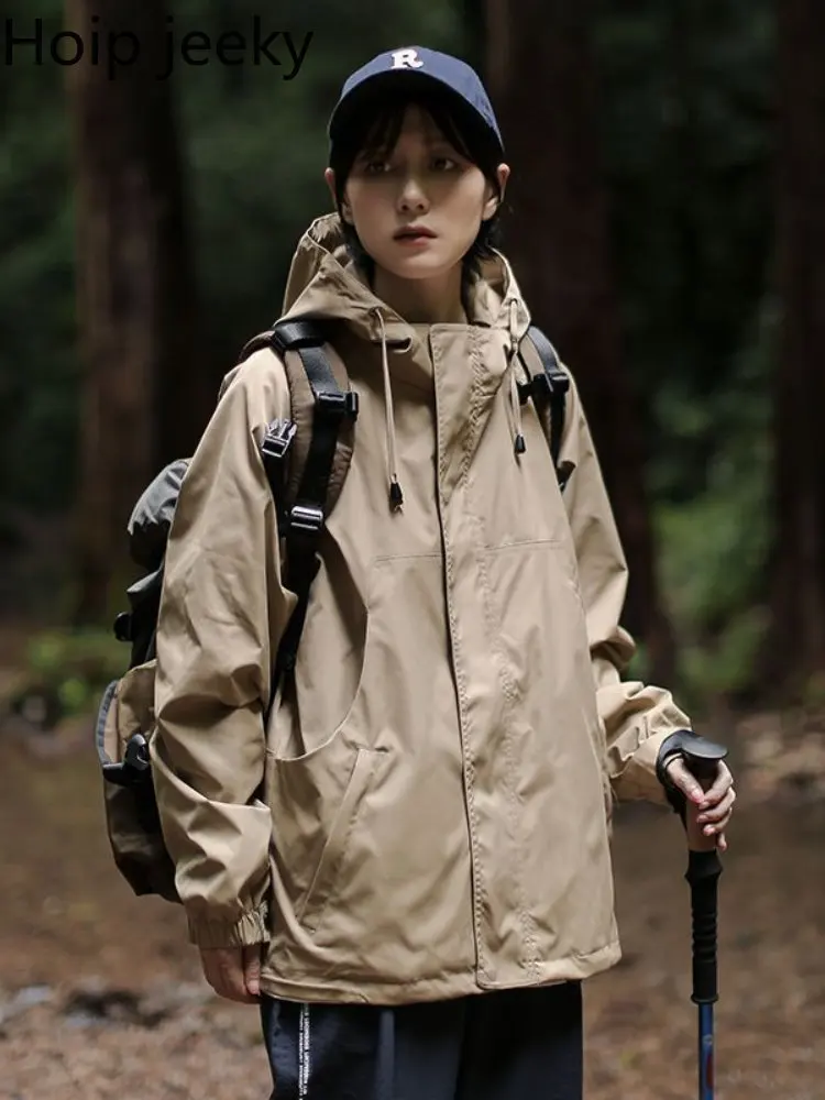 

Hoip Jeeky японская рабочая одежда с капюшоном верхняя одежда уличная куртка для альпинизма ветрозащитная Водонепроницаемая функциональная куртка для мужчин и женщин