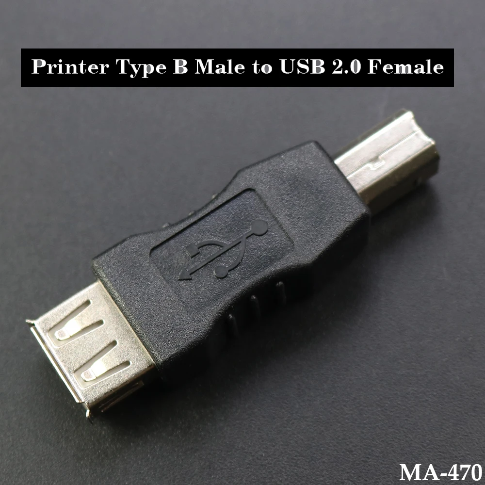 

1pcs High Speed USB 2.0 Type A Female to Type B Male USB Printer Scanner Adapter Data Sync Coupler Converter Connector
