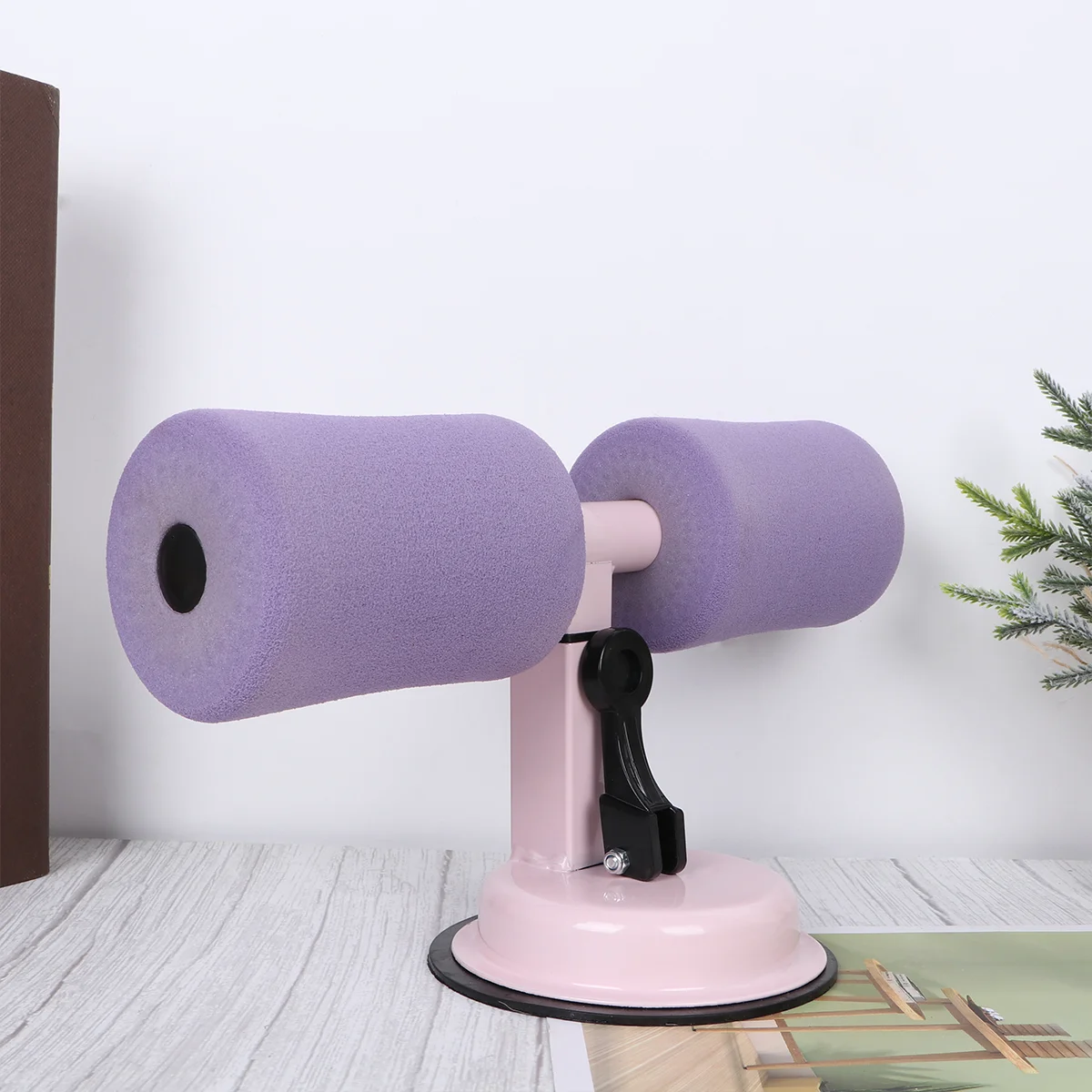 

1pc Sit-up Assist Device Sit-up Assist Sit-Up Abdominal Trainer Abdominal Fitness Helper Abdomen Crunches ( Purple)