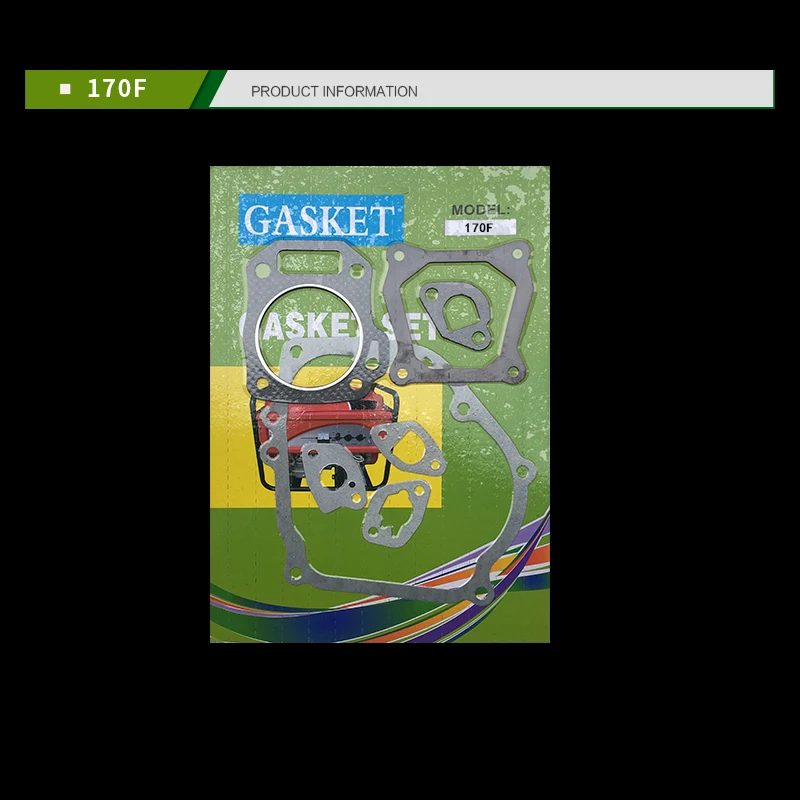 FULL GASKET SET FITS EC2500 LT2500 2KW GX160 168F 170F 186F 186FA ENGINE CHEAP GENERATOR GASKETS REPLACE |