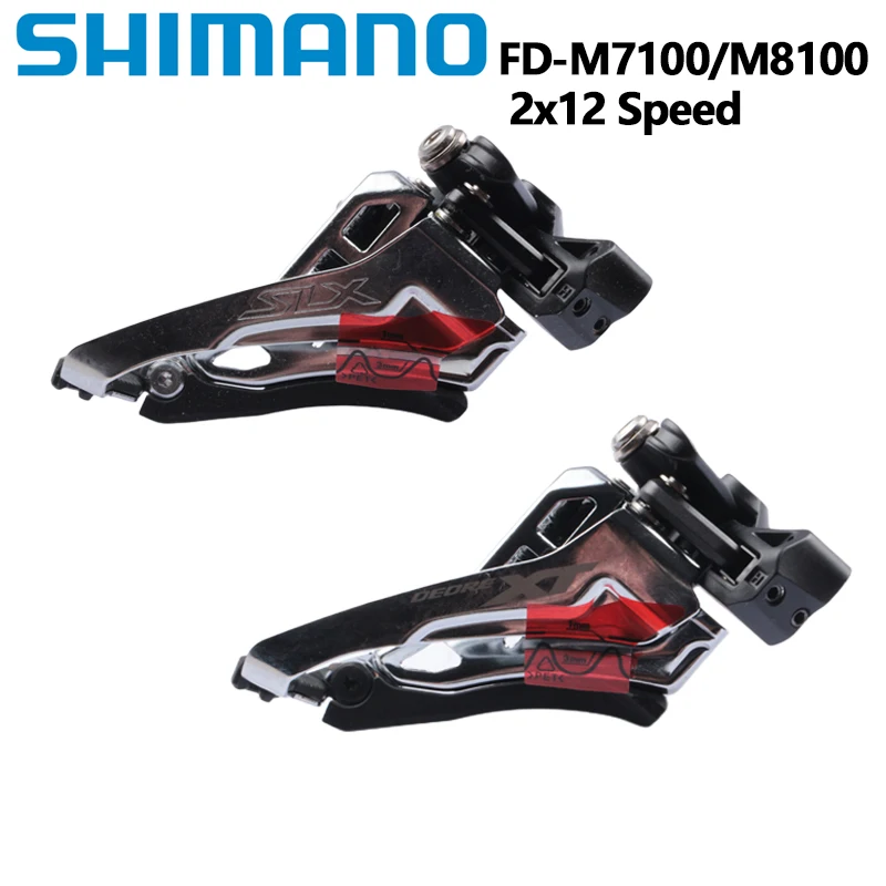 

SHIMANO XT SLX M8100 M7100 Front Derailleur 2x12 Speed Front Derailleur Mountain Bicycle M7100 M8100 Original MTB Bike Parts