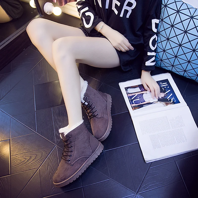 Outdoor Winter Female Snow Botines 2022 Black Botas Femininas Waterproof Sneakers For Women Super Warm Leather Women Snow Boots