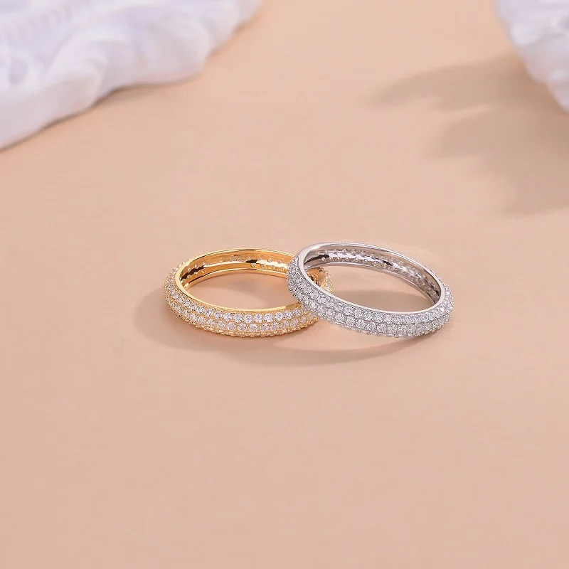 Женское кольцо из серебра 925 пробы с золотым покрытием