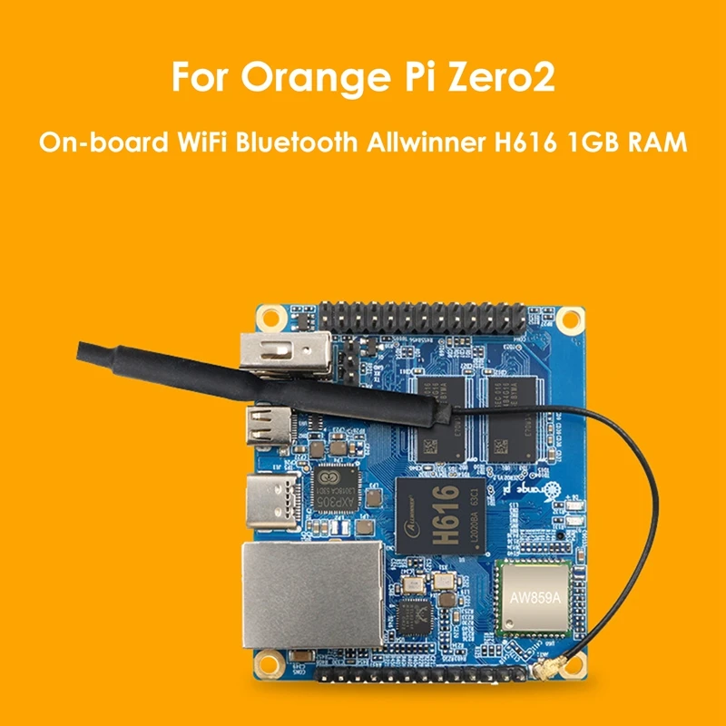 Для Orange Pi Zero 2 макетная плата Allwinner H616 четырехъядерная Cortex-A53 расширяющаяся