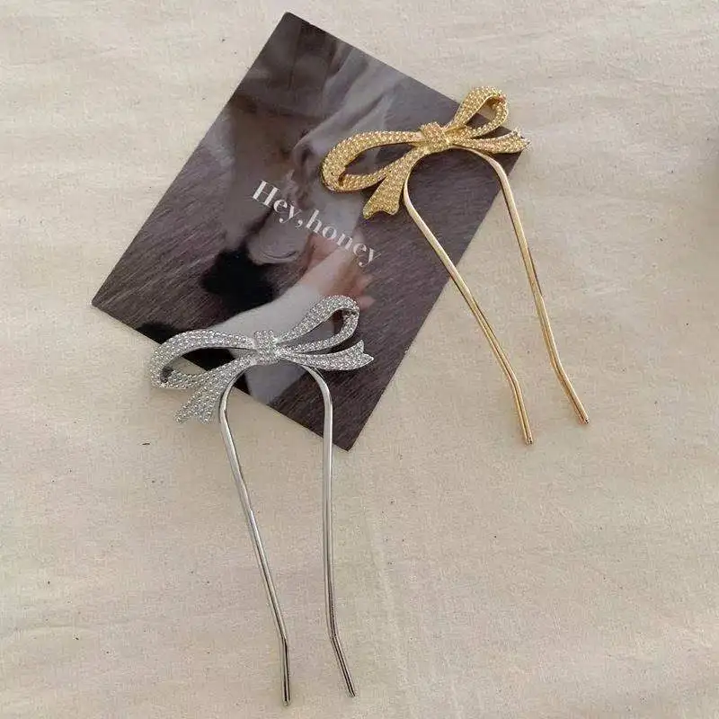 Винтажная U-образная шпилька для волос женщин девушек невест бант инструменты