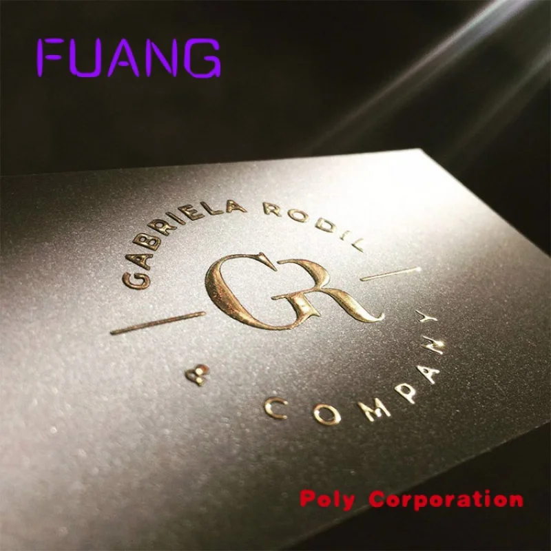 Luxury Good Quality Raised Foil Printing Soft Touch Embossed Business Card