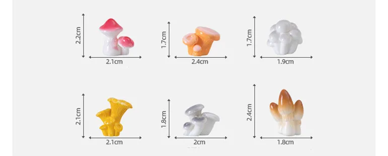 

Миниатюрные фигурки, миниатюрные грибы, миниатюрные Ландшафтные украшения для домашнего декора, аксессуары для комнаты и стола