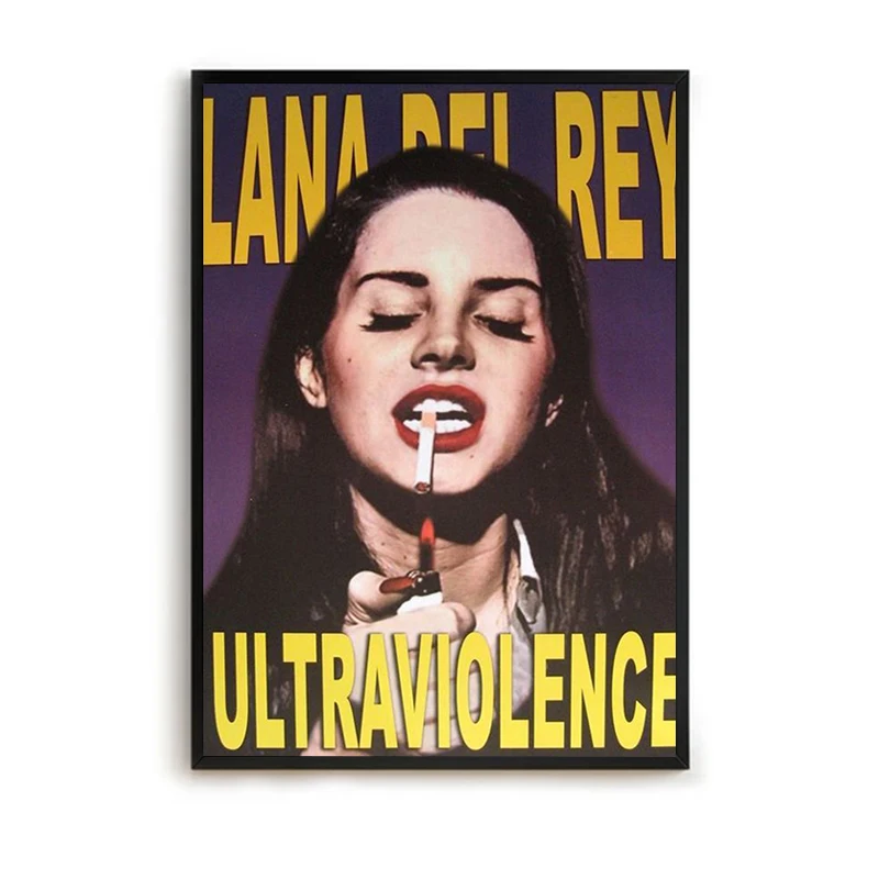 Популярный музыкальный альбом постер Laney Del Rey холст с принтом без рамы