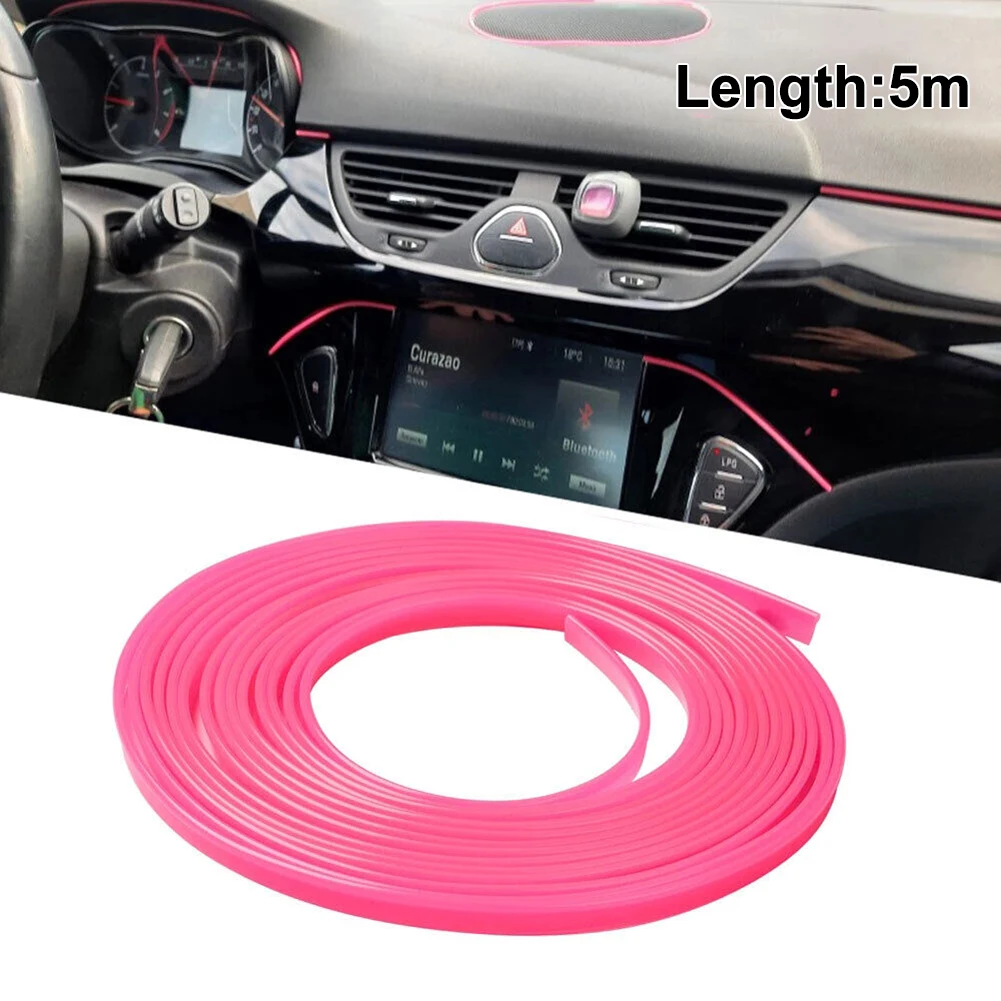 

1pc 5M Car Interior Moulding Trim Strip Door Gap Edge Moulding Trim Universal Decorative Line Auto Accessorie Molding Line Trims