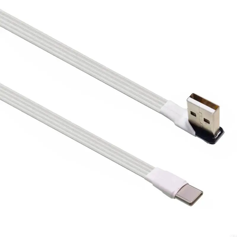 Фото CORA 6 вариантов длины USB Type C Кабель передачи данных Угловая вилка для ограниченного пространства №4