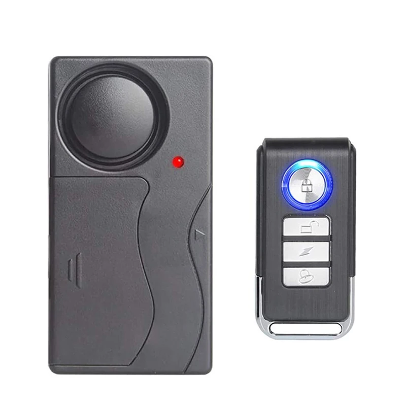 

Сигнализация велосипедная Беспроводная с дистанционным управлением и вибрационным датчиком