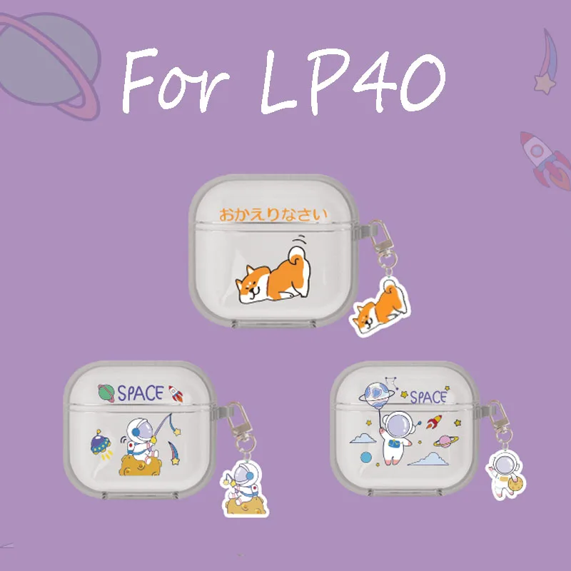 

Fashion Cover for Lenovo LP40 Case Bluetooth Earphone Cute Protective Lenovo Funda Earphone LP40 Cover Soft Anti-fall Cartoon