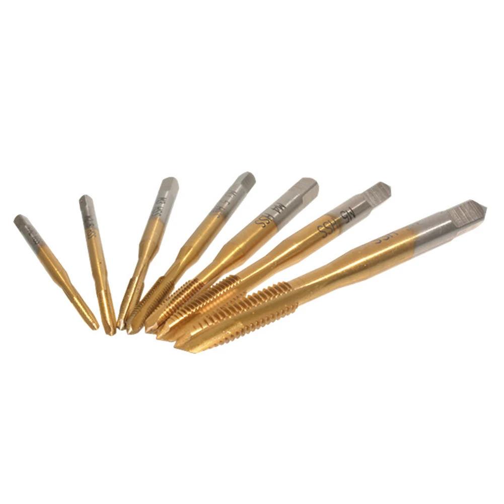 

Hand Tool Thread Taps Assemble Furniture M2-M6 Machine Screw Tapping 7pc Set HSS High Temperature High Quality
