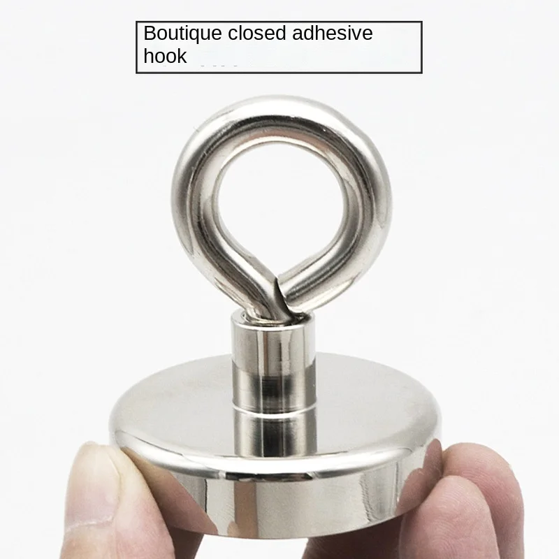 

1PC Super Strong Neodymium Magnet Pot Fishing Salvage Magnets Neodymium Round Powerful Magnetic Hook Sea Fishing Magnet Searcher
