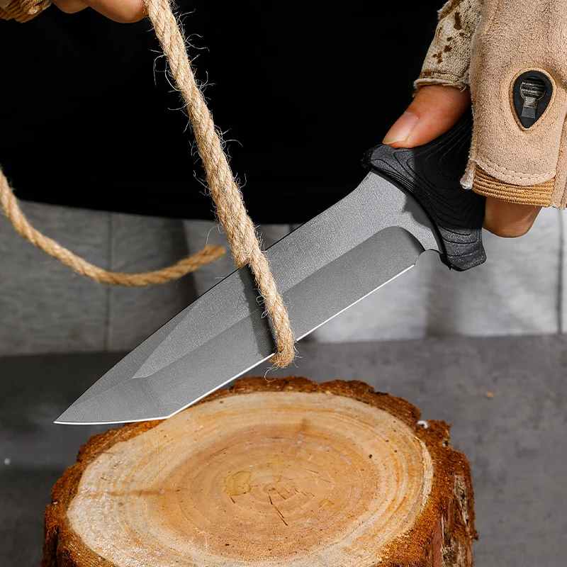 Уличный Нож Высокой Твердости С Фиксированным Лезвием Острый Угол Нержавеющая