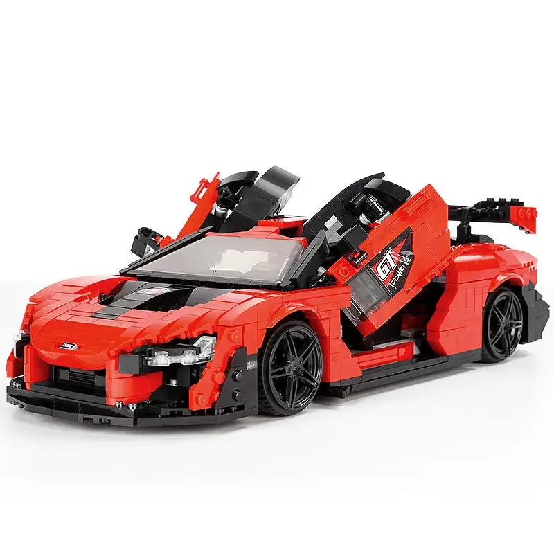 

Высокотехнологичные строительные блоки MOULD KING Senna, супергоночная модель автомобиля, развивающие игрушки для детей, подарки