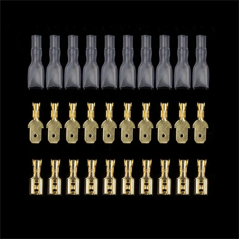 

Box Insulated Male Female Wire Connector 2.8/4.8/6.3mm Electrical Crimp Terminals Termin Spade Connectors Assorted Kit