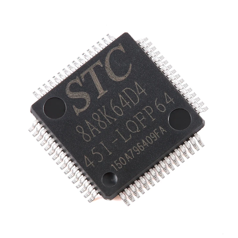 

10PCS/Pack New OriginalSTC8A8K64D4-45I-LQFP64 1T 8051 microprocessor chip