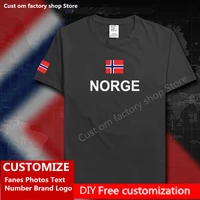norway norge t shirt custom jersey fans name number brand logo cotton tshirt high street fashion hip hop loose casual t shirt