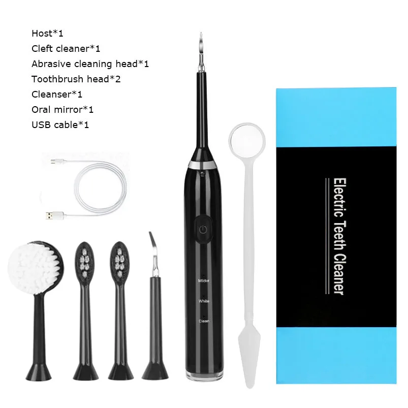 Multifunction Electric Sonic Toothbrush USB Charge Rechargeable Adult Waterproof Tooth Brushes Replacement Heads free shipping enlarge