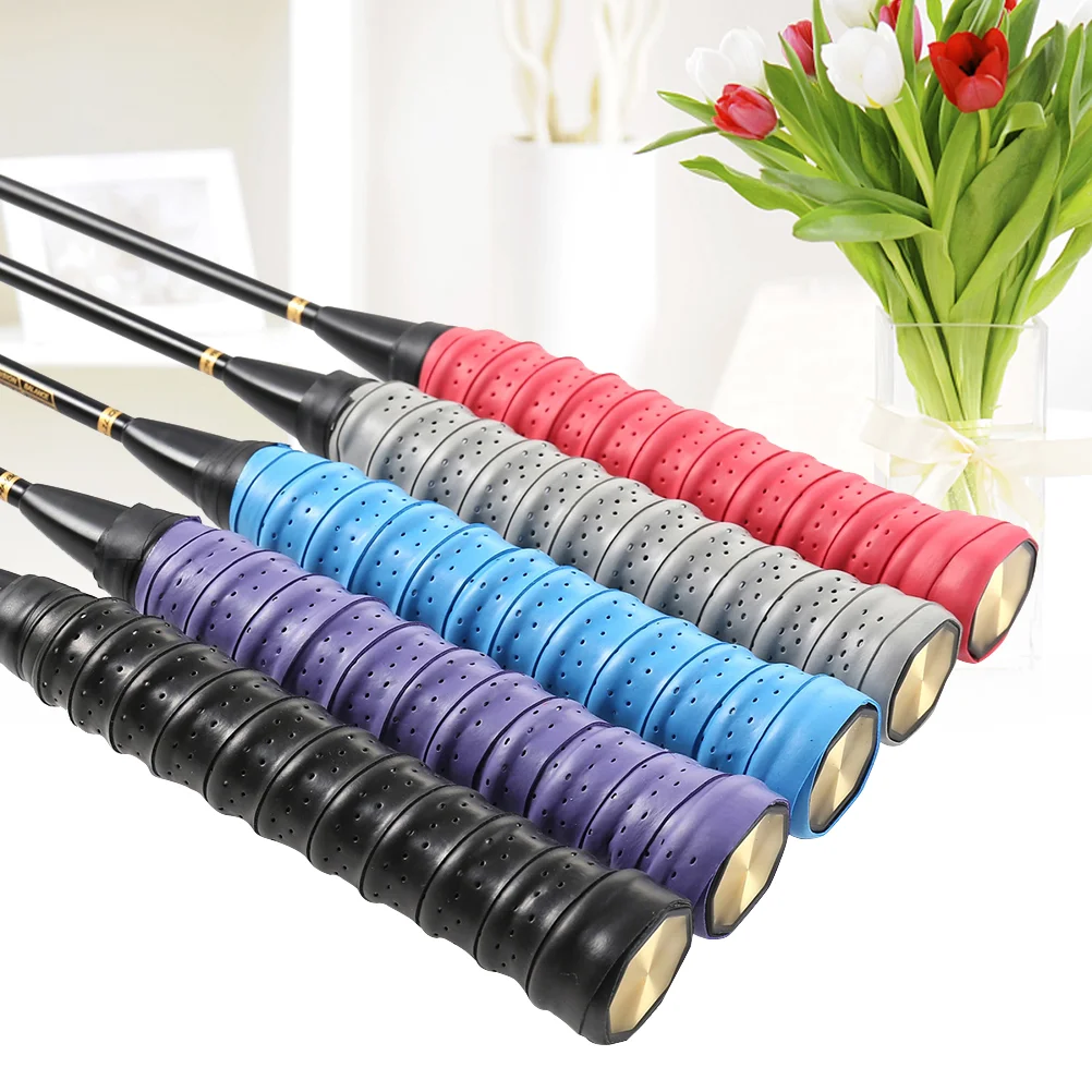 

10pcs Tennis Badminton Racket Grip Tape Racket Grip Wrap Overgrip Tape for Sports Pole Jump Rope (Assorted Colors)