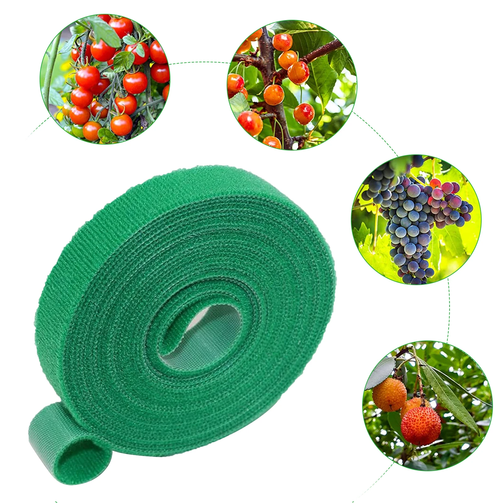 

Climbing Plant Support Adjustable 5m Garden Durable Tree Ties Straps, Self Adhesive Heavy Duty Reusable Double Sided Sticky Tape