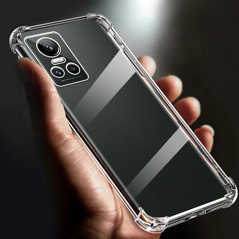 Утолщенная подушка безопасности Противоударная Прозрачная мягкая задняя крышка