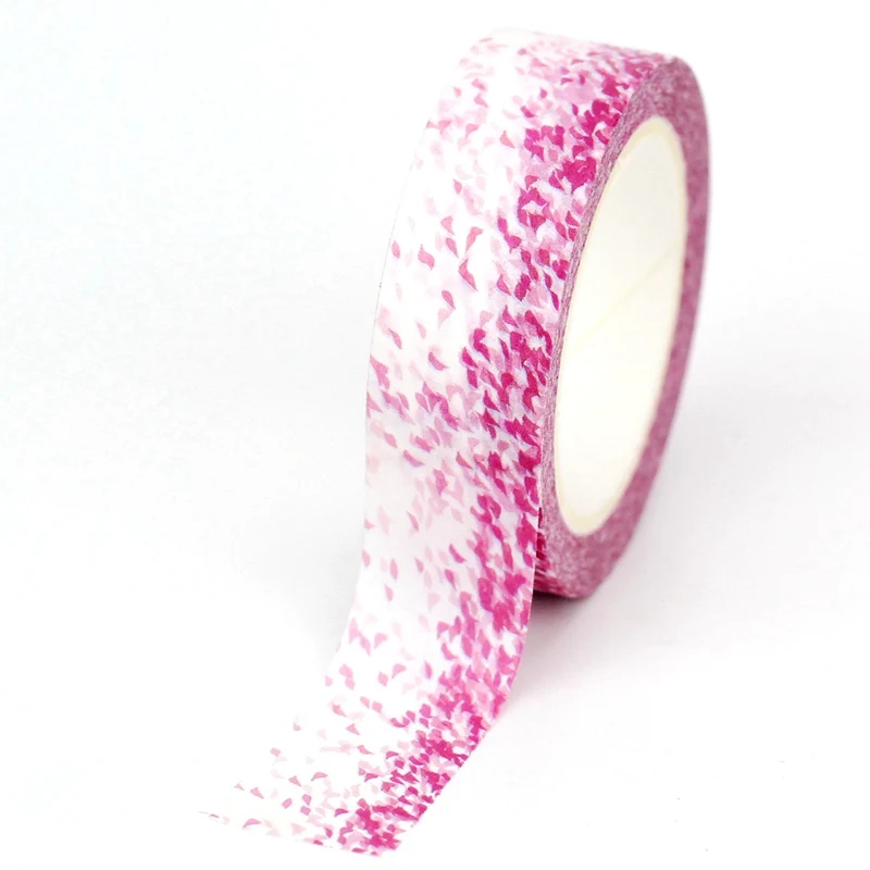 

NEW 1PC 10M Decorative Cute Pink Petal rain flying Washi Tape Japanese Journaling Adhesive Masking Tape Papeleria