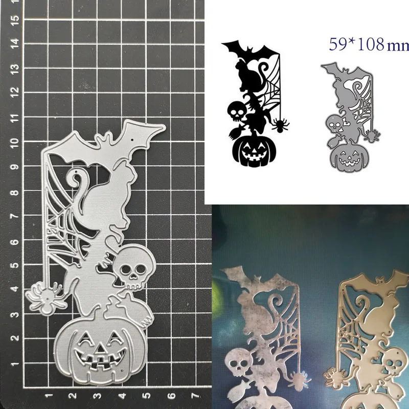 

Halloween Pumpkin Metal Cutting Dies Stencil Scrapbook Album Stamp Paper Card Embossing Decor Craft Knife Mould