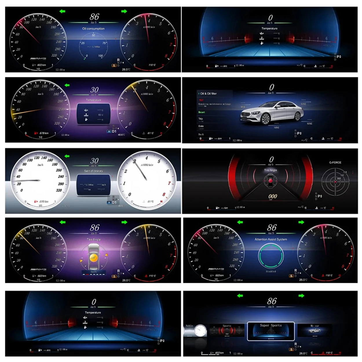 Цифровой кластер для приборной панели система Linux Mercedes Benz CLA/GLA-Class X156 C117 W117 2015-2018