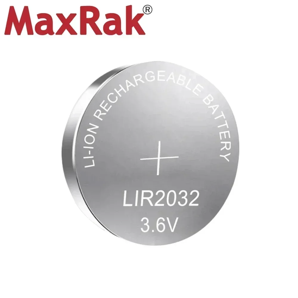 2 шт. LIR2032 перезаряжаемая батарея LIR 2032 3 6 В 45 мАч для пульта дистанционного