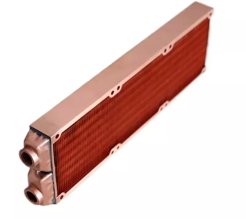 Охлаждаемый водой радиатор для теплообменника Корея 80 160 3X80