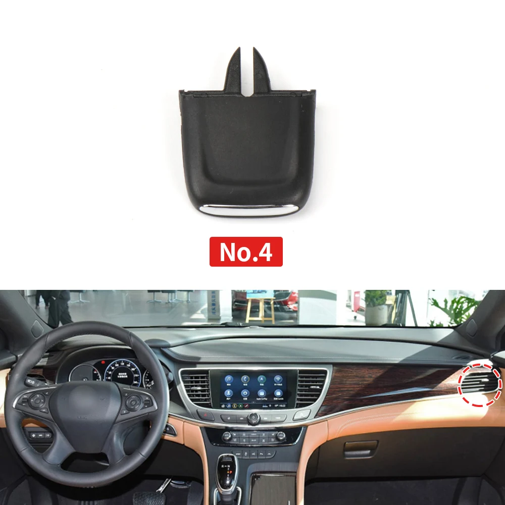 

Автомобильная Передняя и задняя решетки вентиляционного отверстия переменного тока, зажим для Buick Lacrosse 2016-2021, приборная панель, кондиционер, розетка вентиляционного отверстия