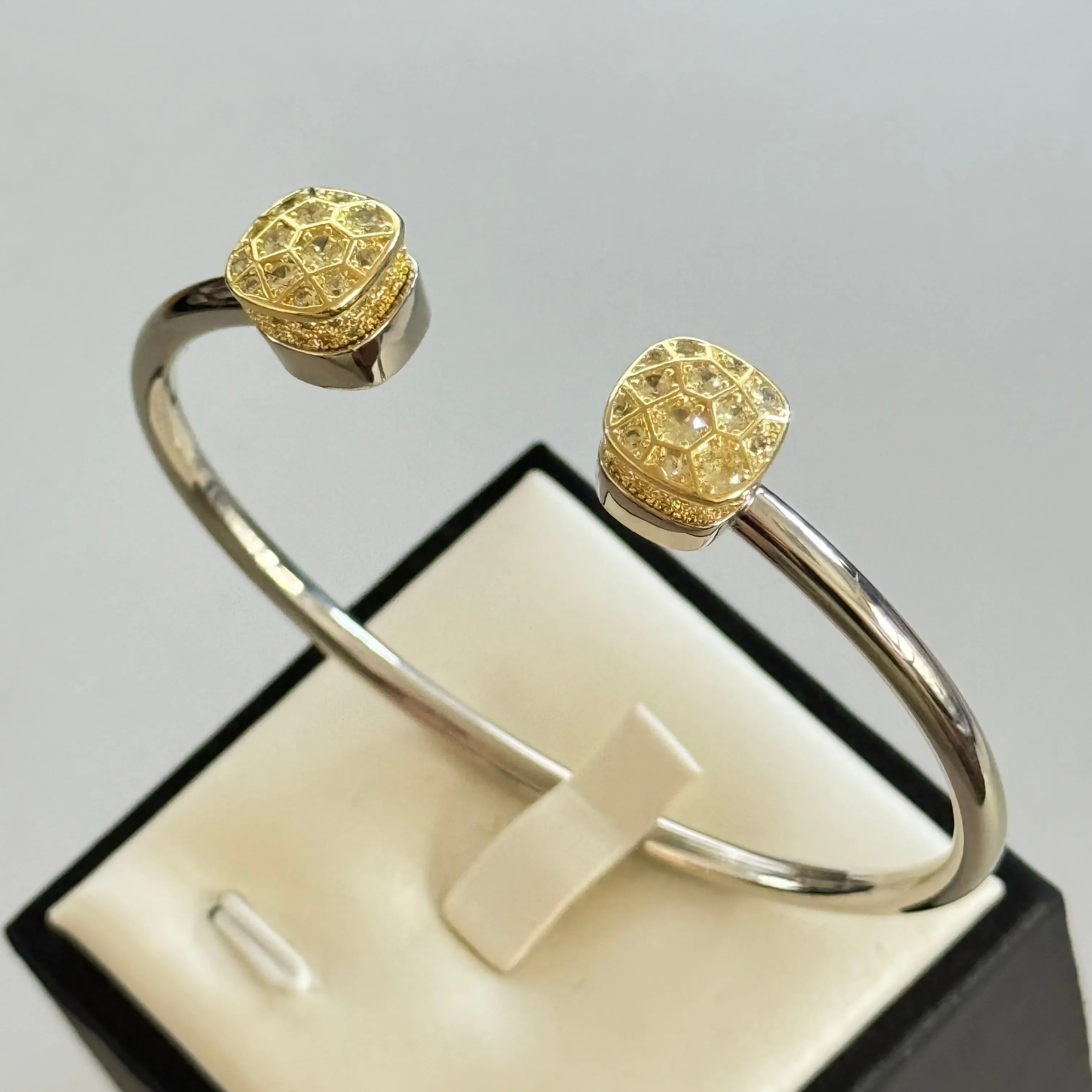 10 6 мм женский классический Нудо из нержавеющей стали многоцветный камень