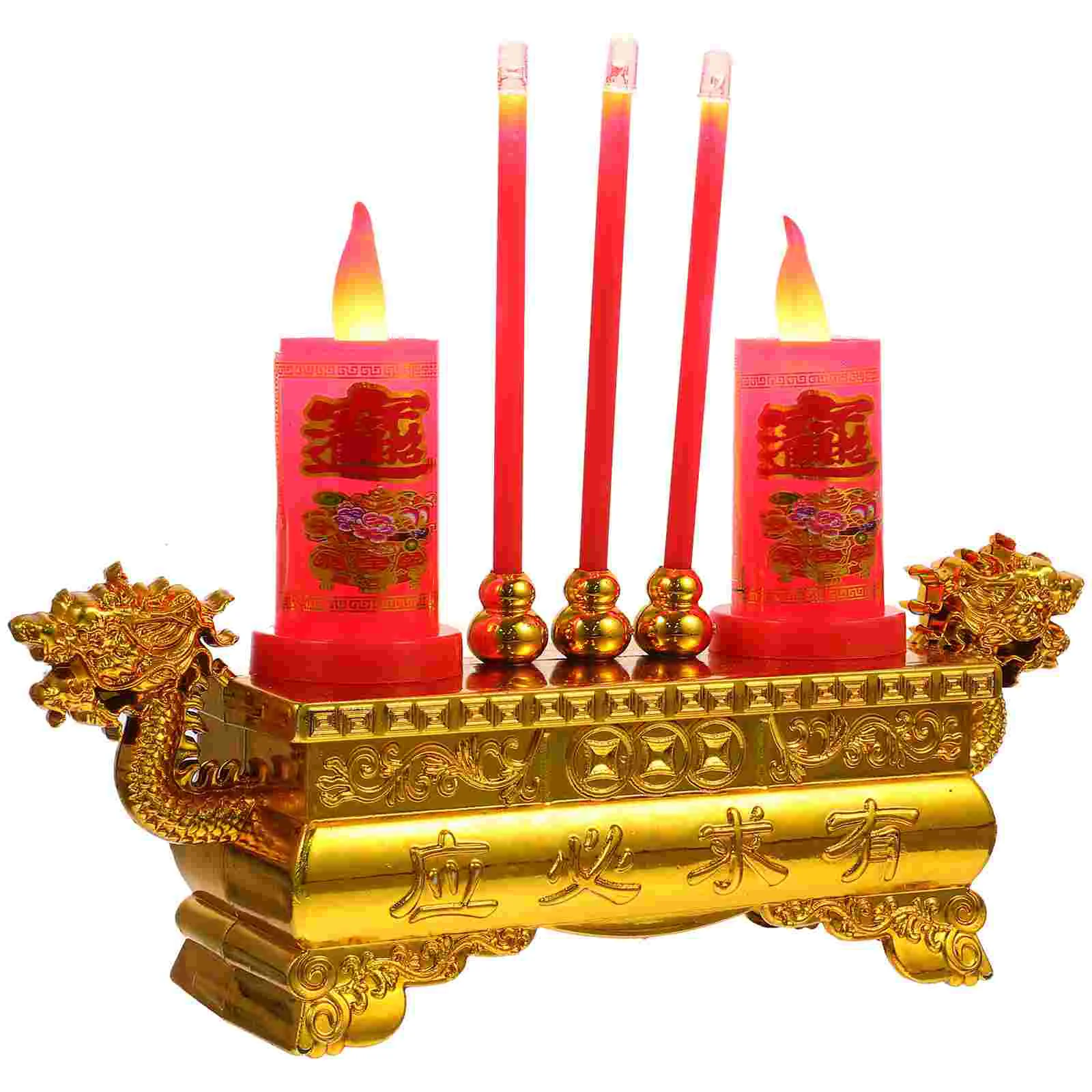 

Burnerdecor Censerchinese Led Insense Home Altar Holder Vintage Retro Electronic Light Temple Supplies Shui Feng Lamp Stick