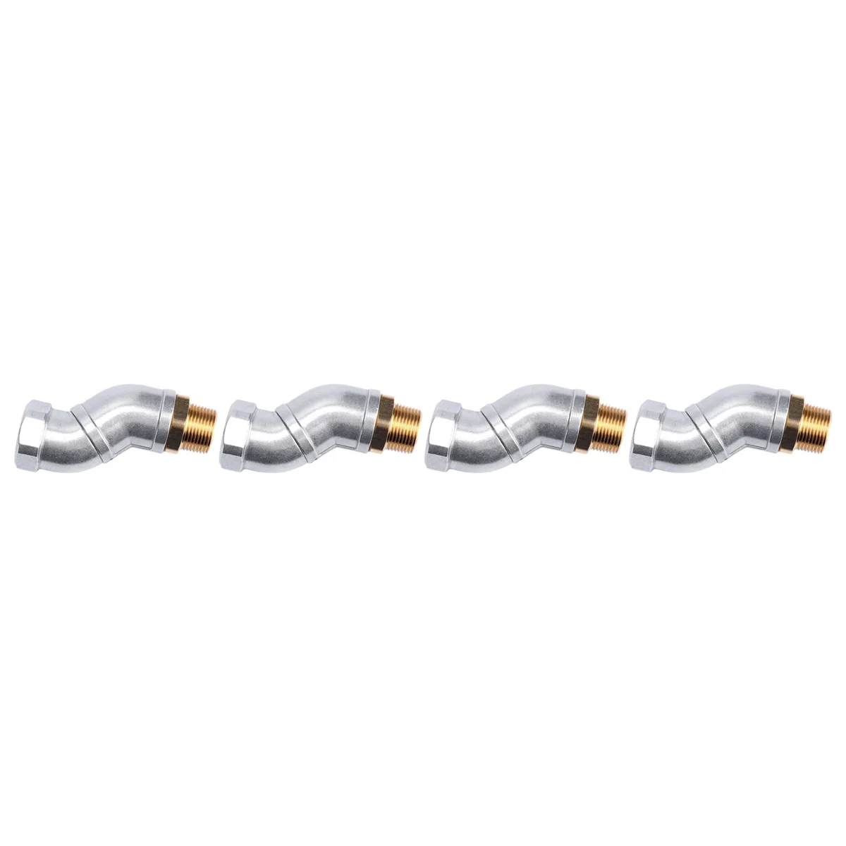 

4pcs 3/4 Inch Fuel Hose Swivel 360 Rotating Connector for Fuel Nozzle Multi Plane Fuel Plane Swivel
