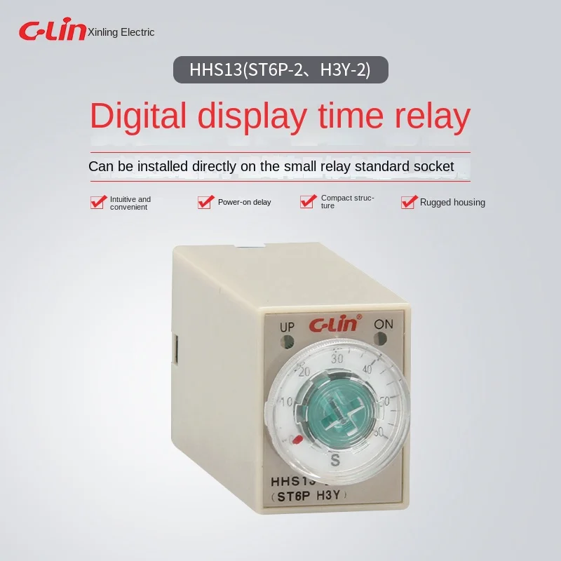Реле времени Hhs13/фотосессия 8 футов 1s-60 м Ac220v/Dc24v
