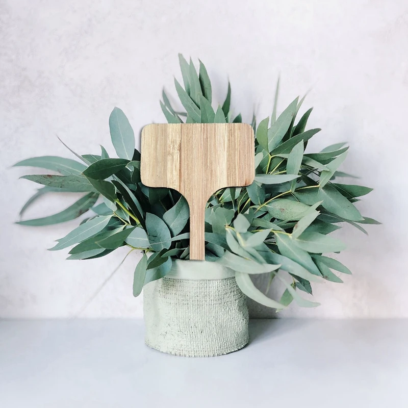 Бамбуковые этикетки для растений Т-образные деревянные маркеры садовые семян