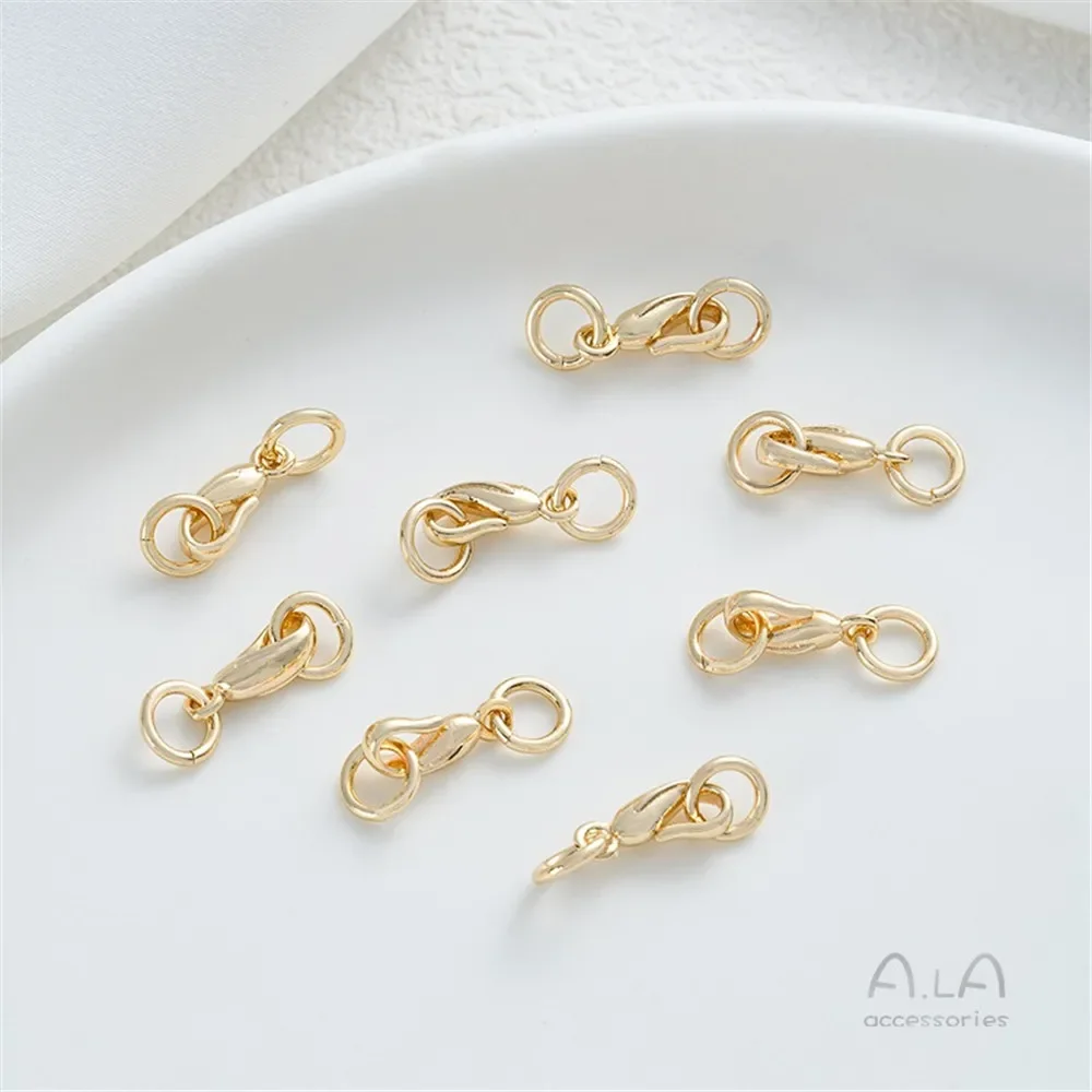 14-каратное золото в национальном стиле пряжка с рыболовным крючком цветок