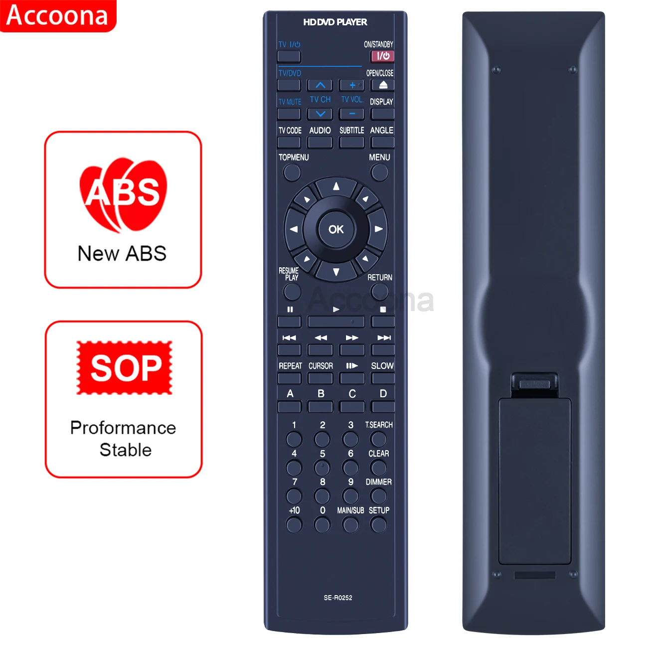 

NEW Original SE-R0252 for Toshiba HD DVD player Remote control for HD-A2 A20 A35 HDA2KU Fernbedienung