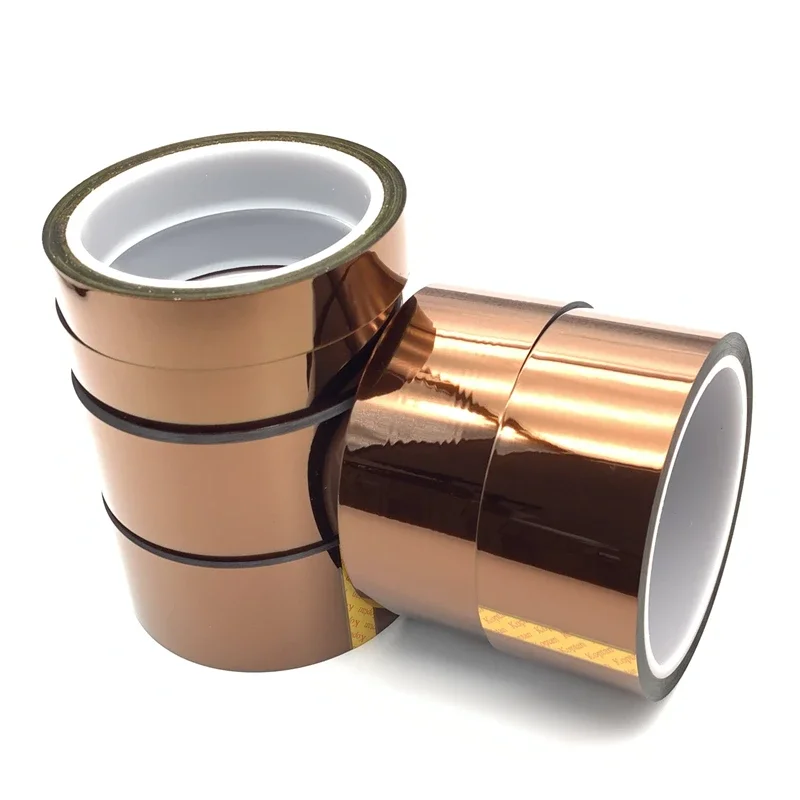 Лента из полиимидной пленки 3 мм ~ 200 золотая высокотемпературная термостойкая