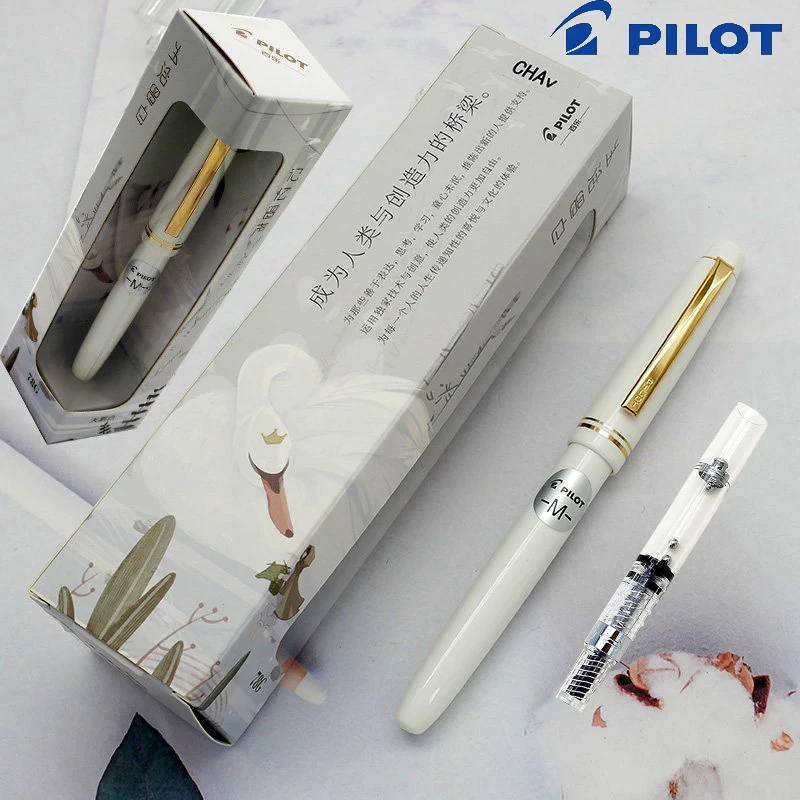 Фото Ручка-перьевая PILOT Retro 78G в подарочной коробке, с гладким пером EF/F/M, для каллиграфии, профессиональная, для письма, канцелярские принадлежности, в комплекте CON40 №1