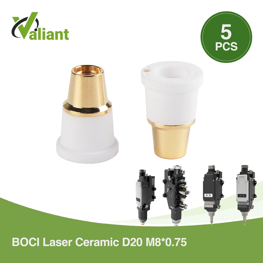 Фото 5 шт. керамических колец BOCI Laser D20 M8*0.75 DY.C.A0004AA, запчасти для лазерного оборудования для 3D-резательной головки BOCI №1