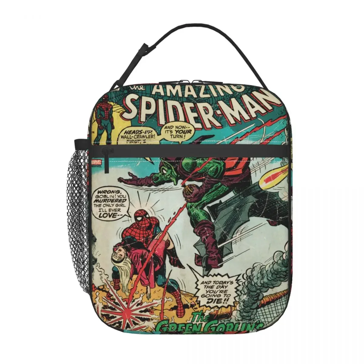 Сумка Для Обеда Marvel Человек-паук Портативная Многоразовая Термосумка Офиса