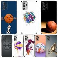 sport basketball art black phone case hull for samsung galaxy a70 a50 a51 a71 a52 a40 a30 a31 a90 a20e 5g a20s black shell art c