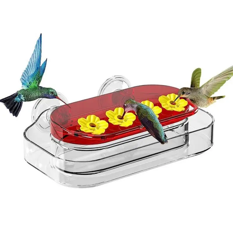 

Hummingbird Feeders For Window Outsides Window Bird Feeders For Viewing Suction Cup Hummingbird Feeder With 4 Feeding Ports