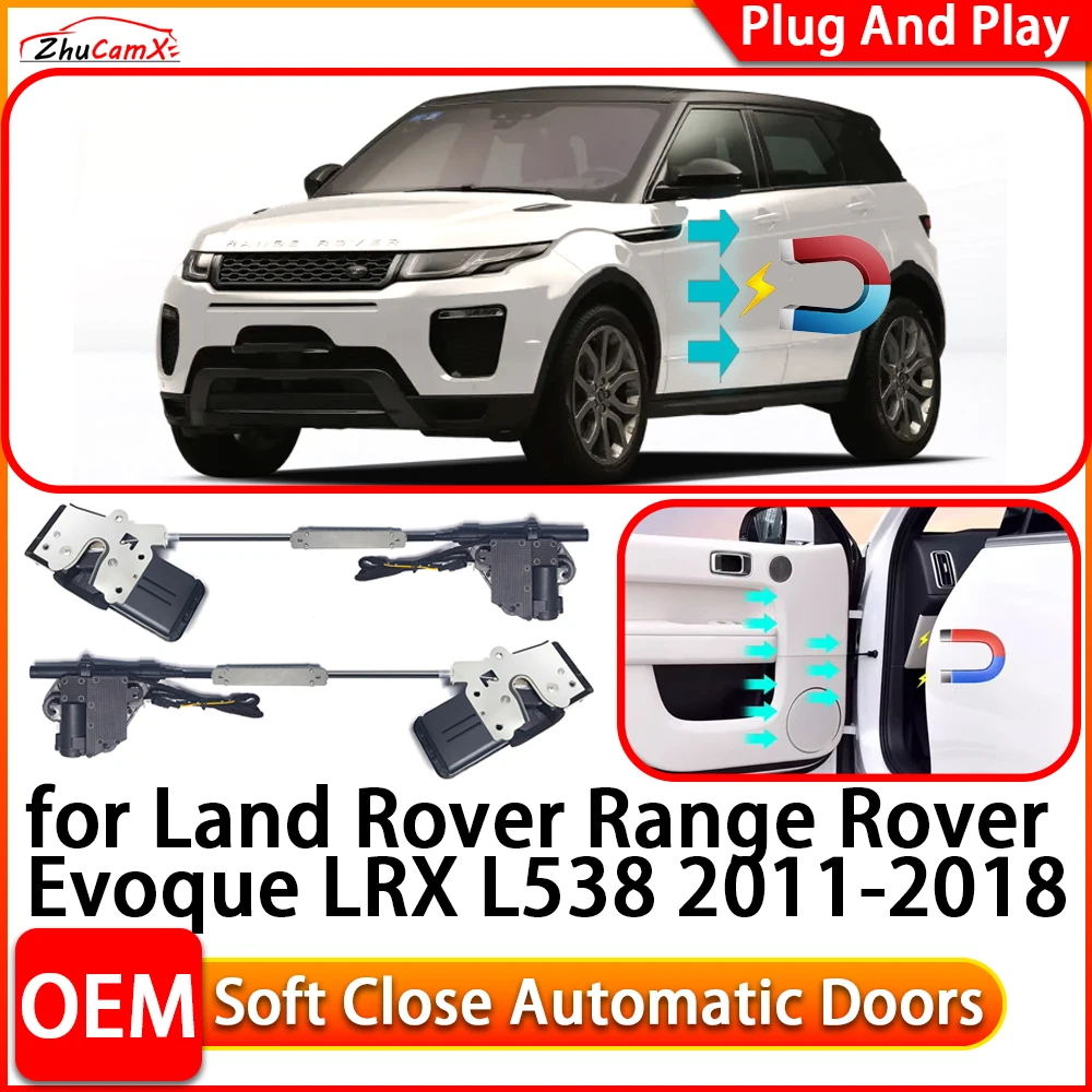 Фото Для Land Rover Range Rover Evoque LRX L538 2011-2018 электрический дверной доводчик с мягким закрыванием, удобная система закрытия дверей №1