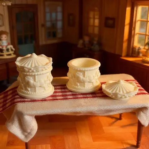 Миниатюрная карусель для кукольного домика JCTTTY